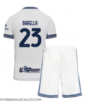 Inter Milan Nicolo Barella #23 Maglia Gara Trasferta Repliche 2024-25 Bambino